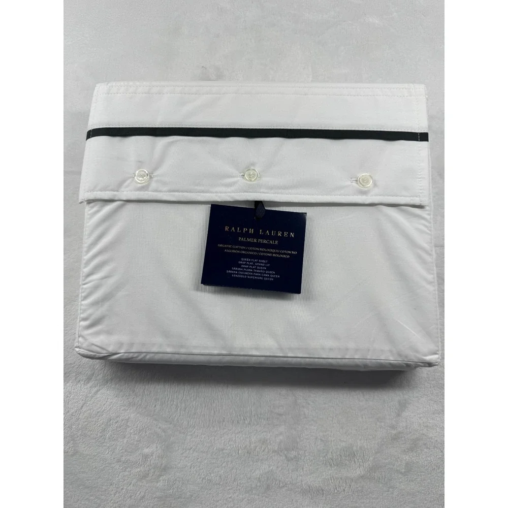 Ralph Lauren Avery Navy Blue Geometric Pattern Queen‎ Duvet Cover - 108 x 96 in